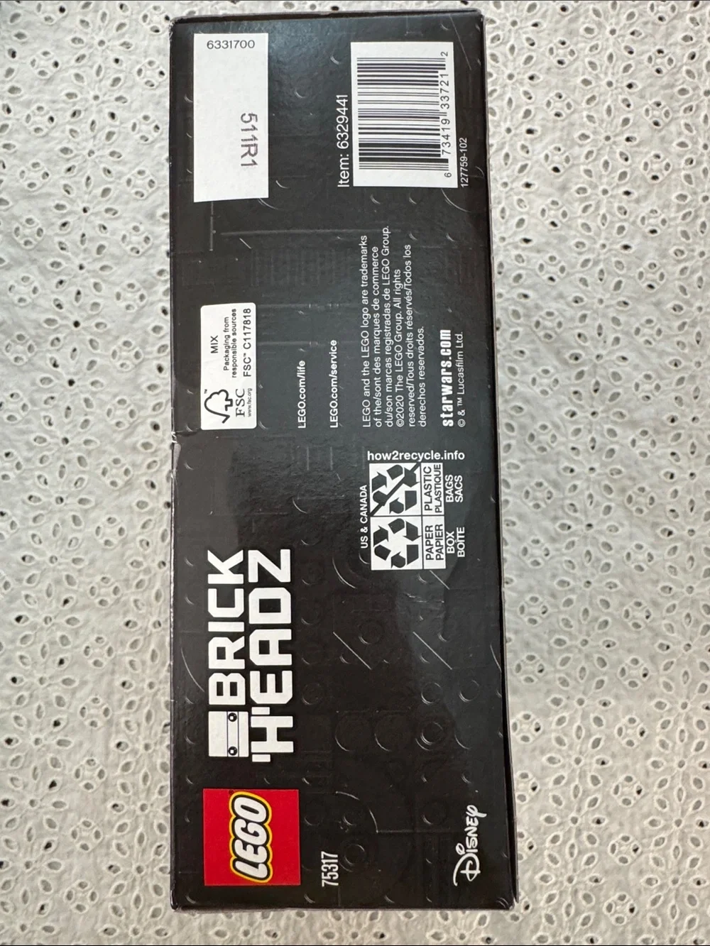 LEGO Mandalorian and The Child Brick Headz Figures